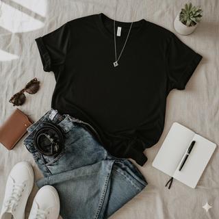 Camiseta Feminina Casual 100% Algodão T-Shirt Feminina Tendência Envio Imediato