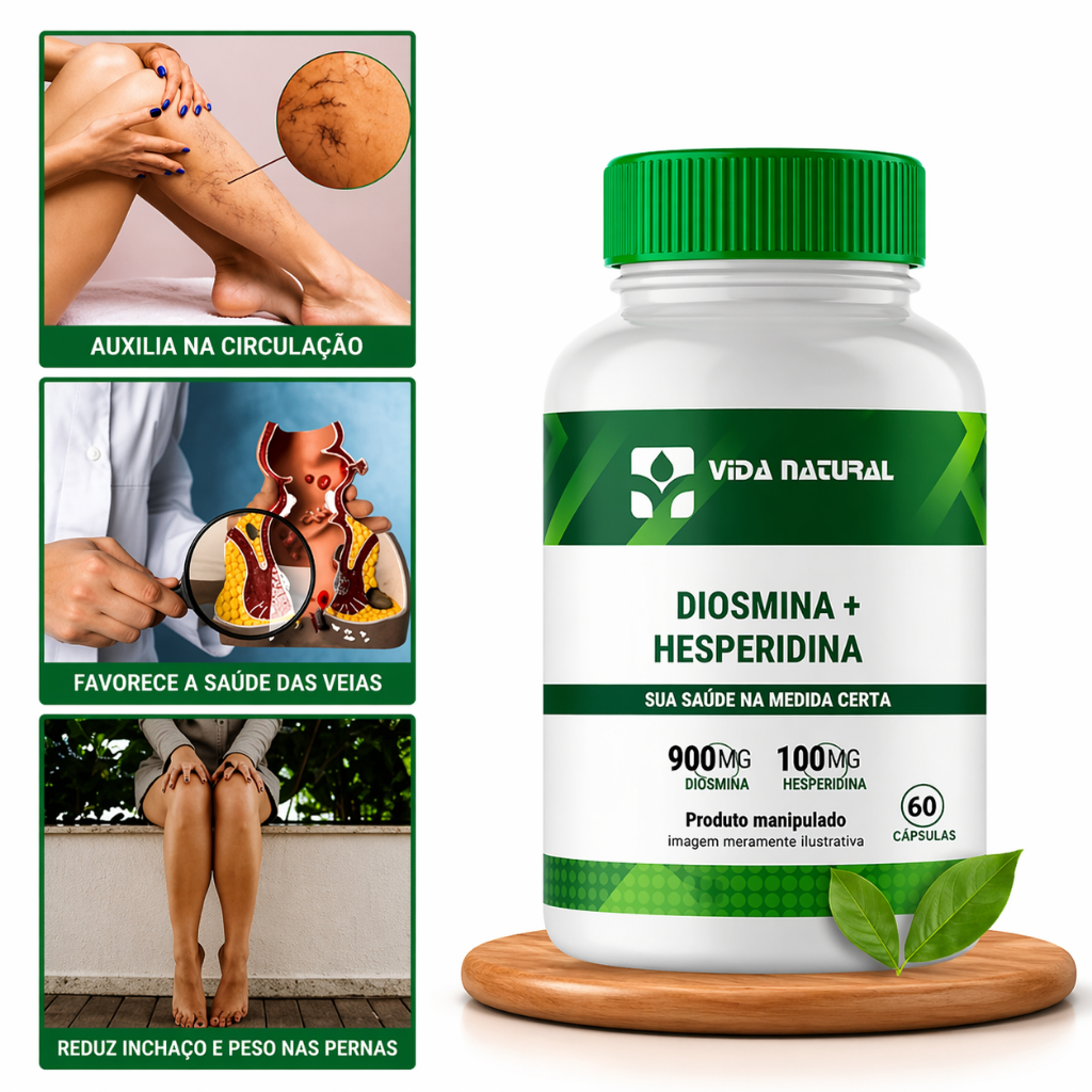 Diosmina 900mg + Hesperidina 100mg | 90 e 120 cps