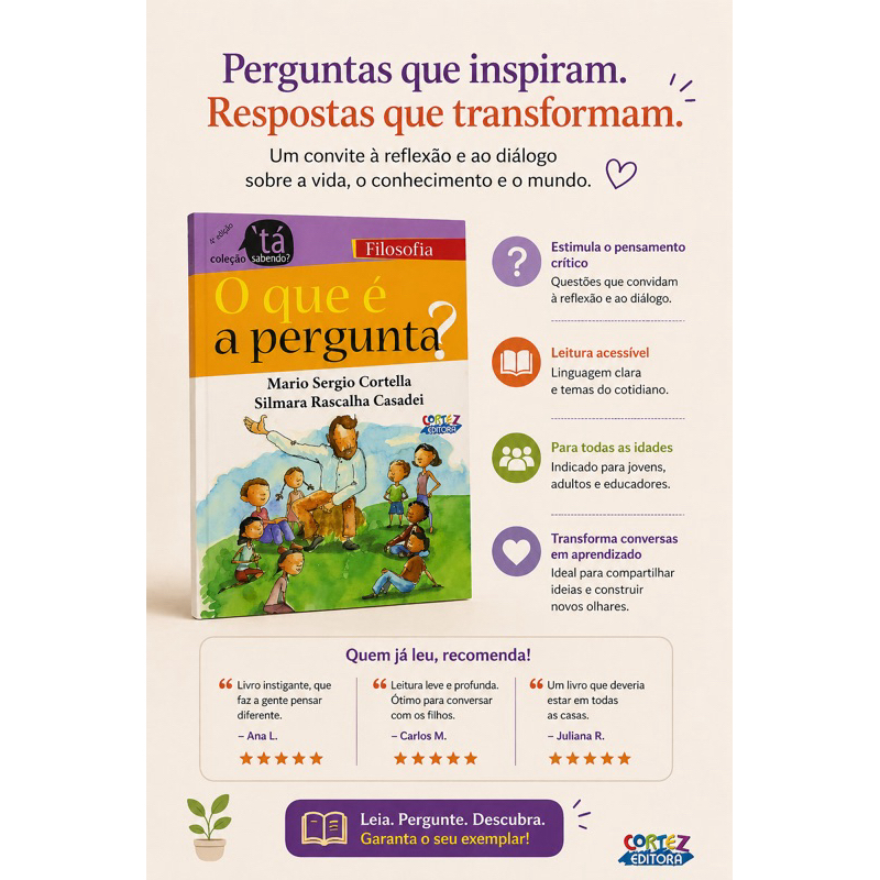 O Que é a Pergunta? | Livro de Filosofia que Estimula o Pensamento