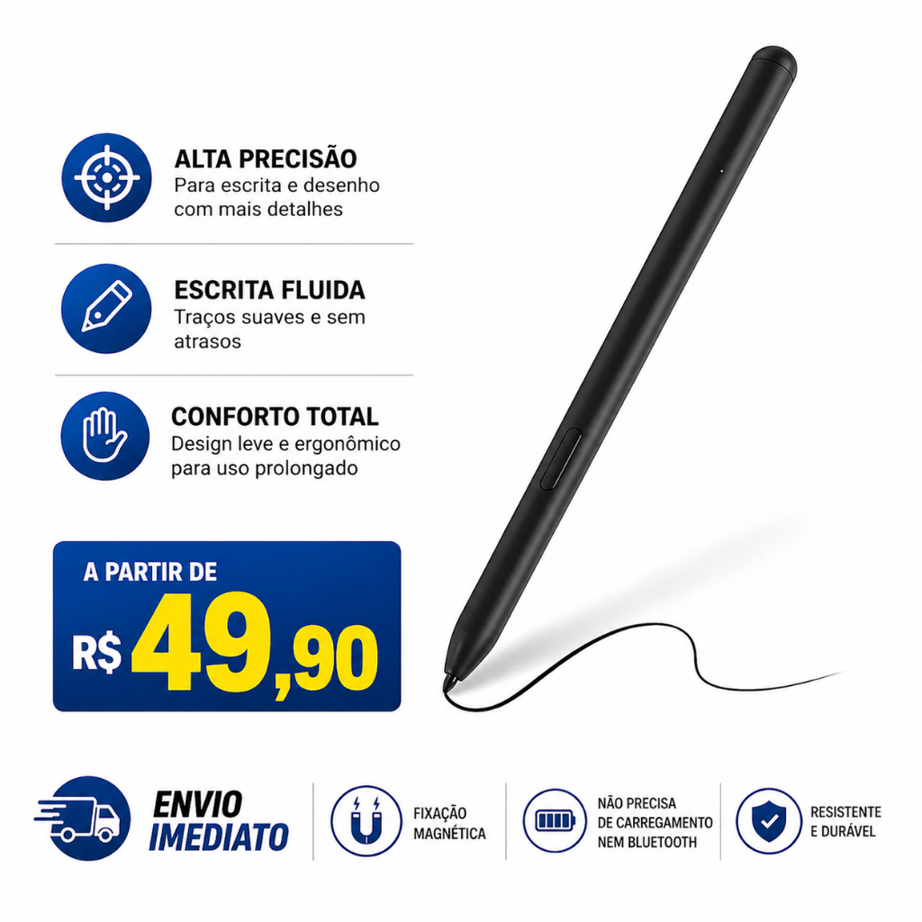 Caneta Stylus S Pen Para Samsung Galaxy Tab S9 / S9 Fe