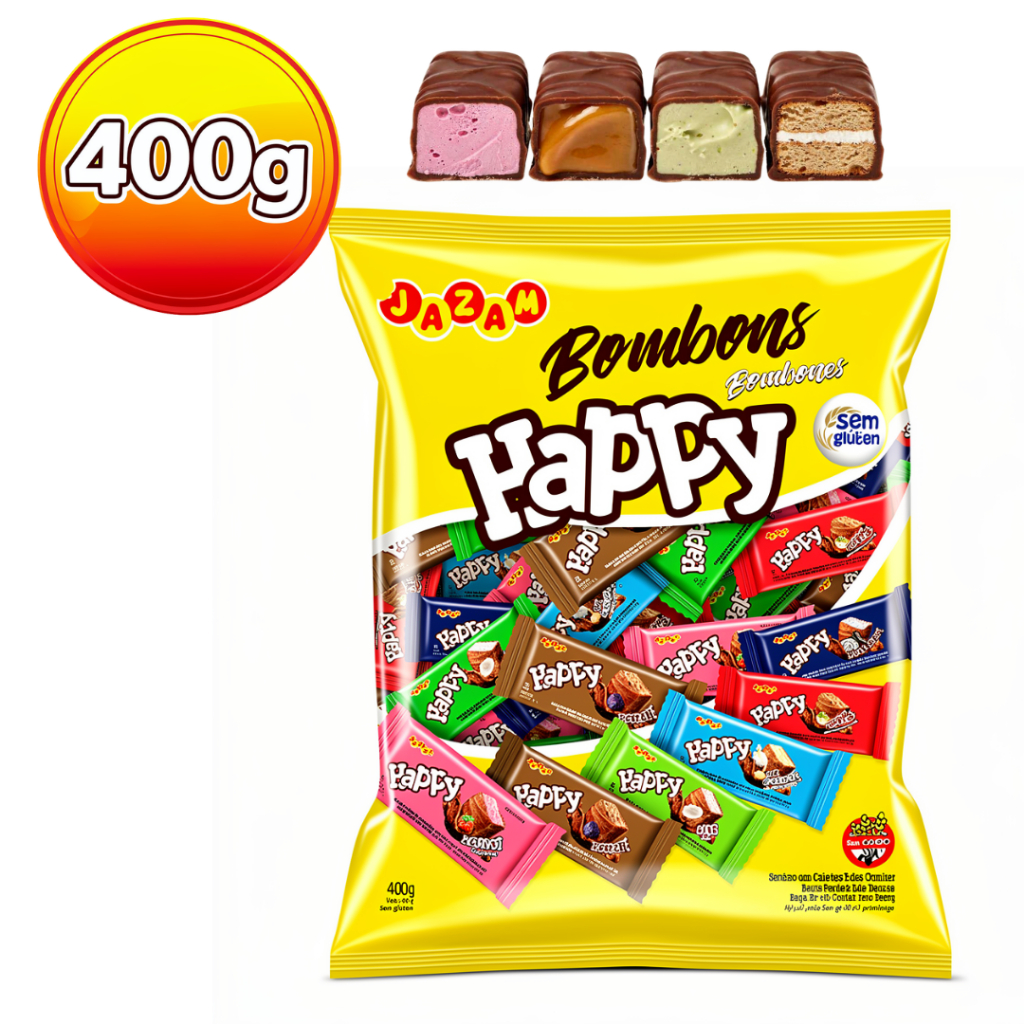 Bombom Sortido 400g Jazam - Pacote