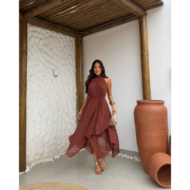 Vestido Mel/ festa/casamento