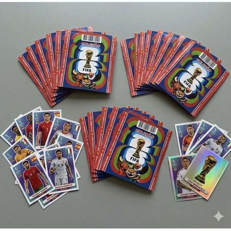 Mega Kit Colecionador Futebol: 50 pacotinhos (100 figurinhas + 50 cards)
