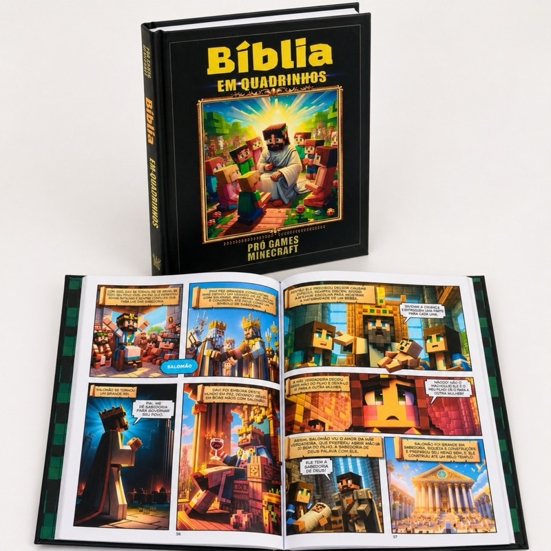 Pró Games - Bíblia em Quadrinhos: Histórias Divertidas em Estilo Minecraft