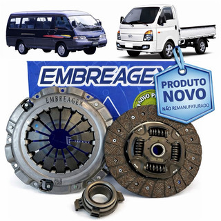 Kit Embreagem Completo Kit Embreagem Hyundai Hr 2.5 8v / Bongo 2.5 / H100 2.6 2003 a 2012