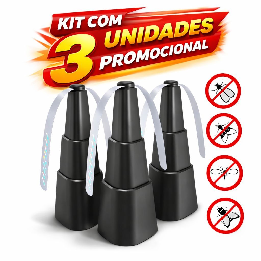 1/2/3/4 Und Ventilador Repelente de Mesa - Afasta Moscas e Mosquitos Armadilha