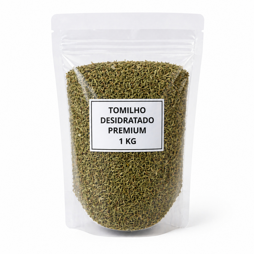 Tomilho Desidratado Premium 1kg - Aroma Intenso Atacado