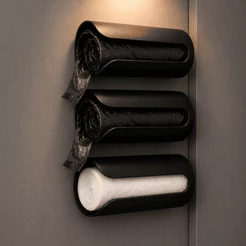 Suporte Organizador Para Rolo de Saco de Lixo Porta Sacolas Dispenser Para Casa Banheiro e Lavanderia