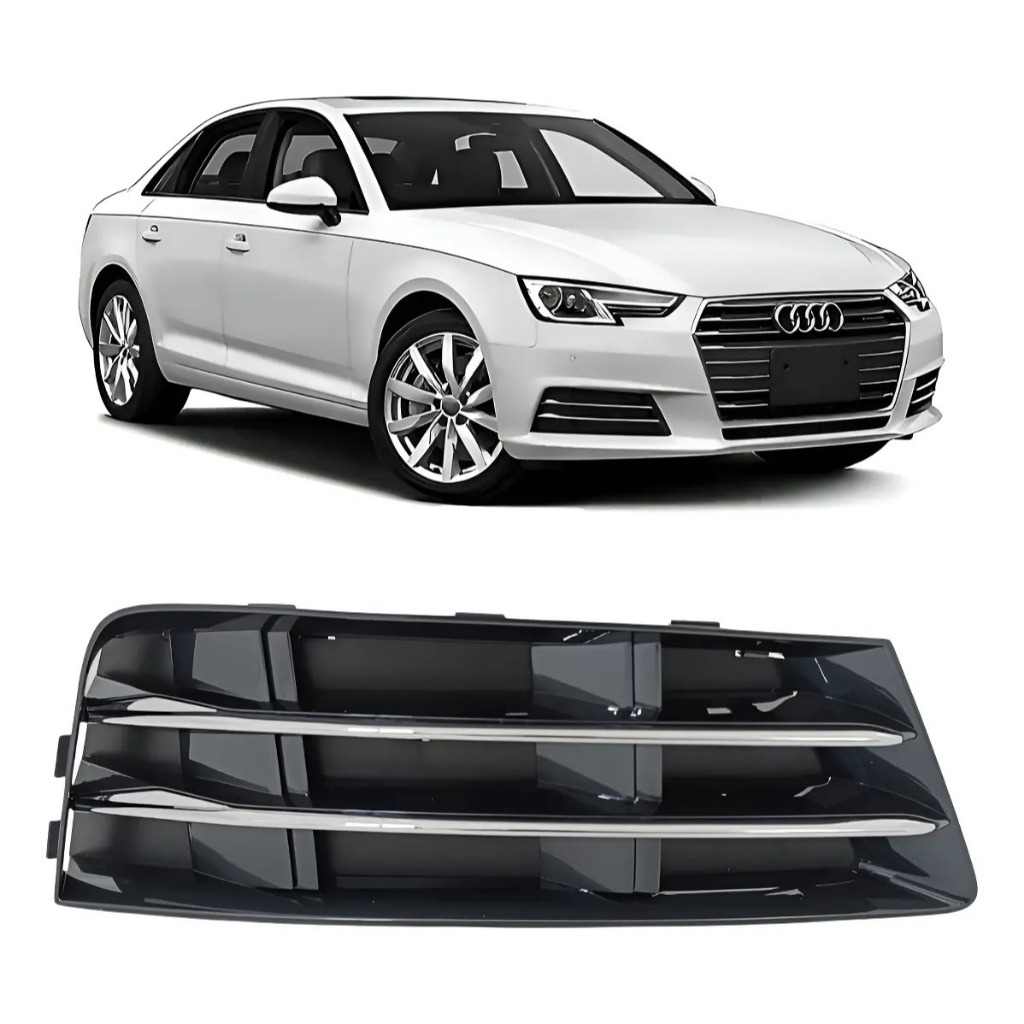 Grade Moldura Milha Parachoque Dianteiro Audi A4 2016 2017 2018 2019 Direito Passageiro 8W0807681R