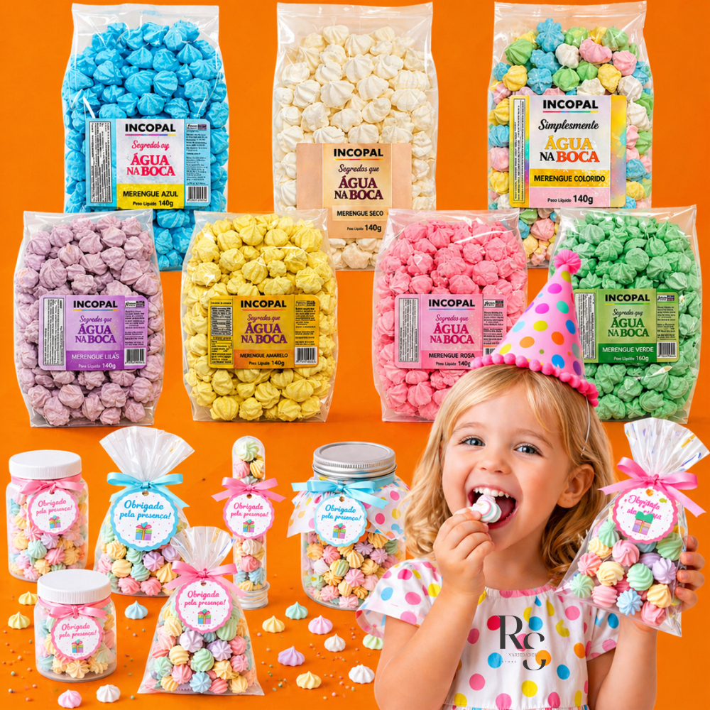 600 Mini Suspiro Incopal p/ lembrancinha - Kit 3x140g