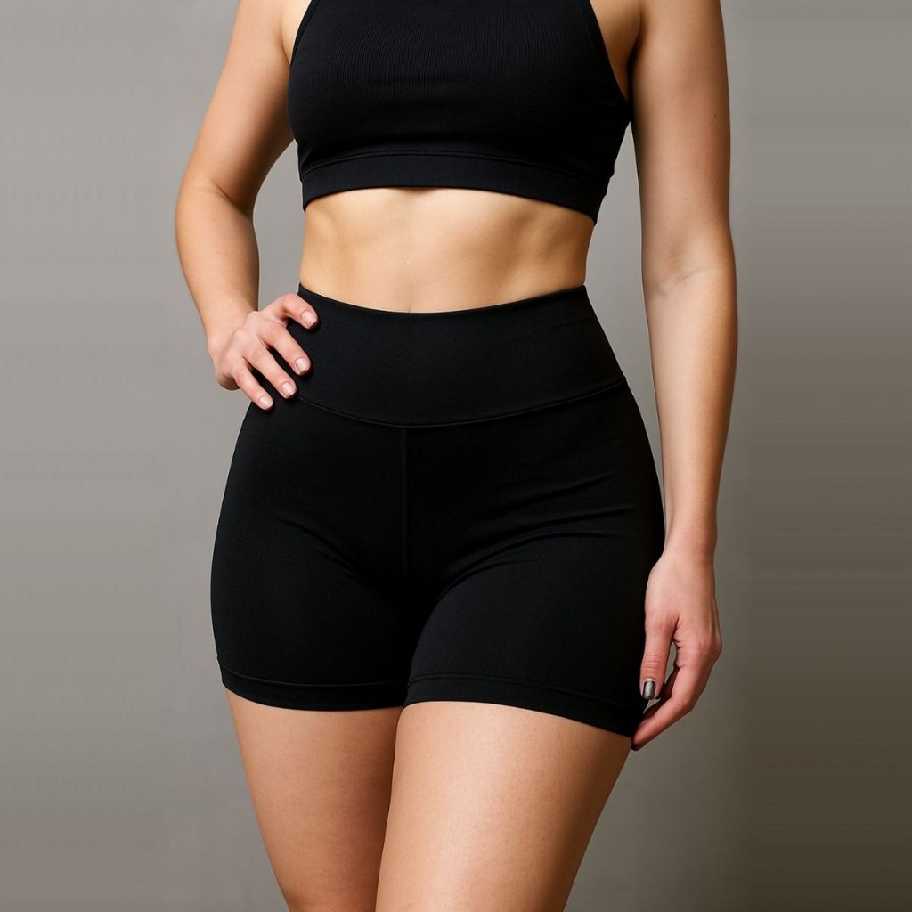 Short Legging Feminino Fitness Academia Cintura Alta Estilo