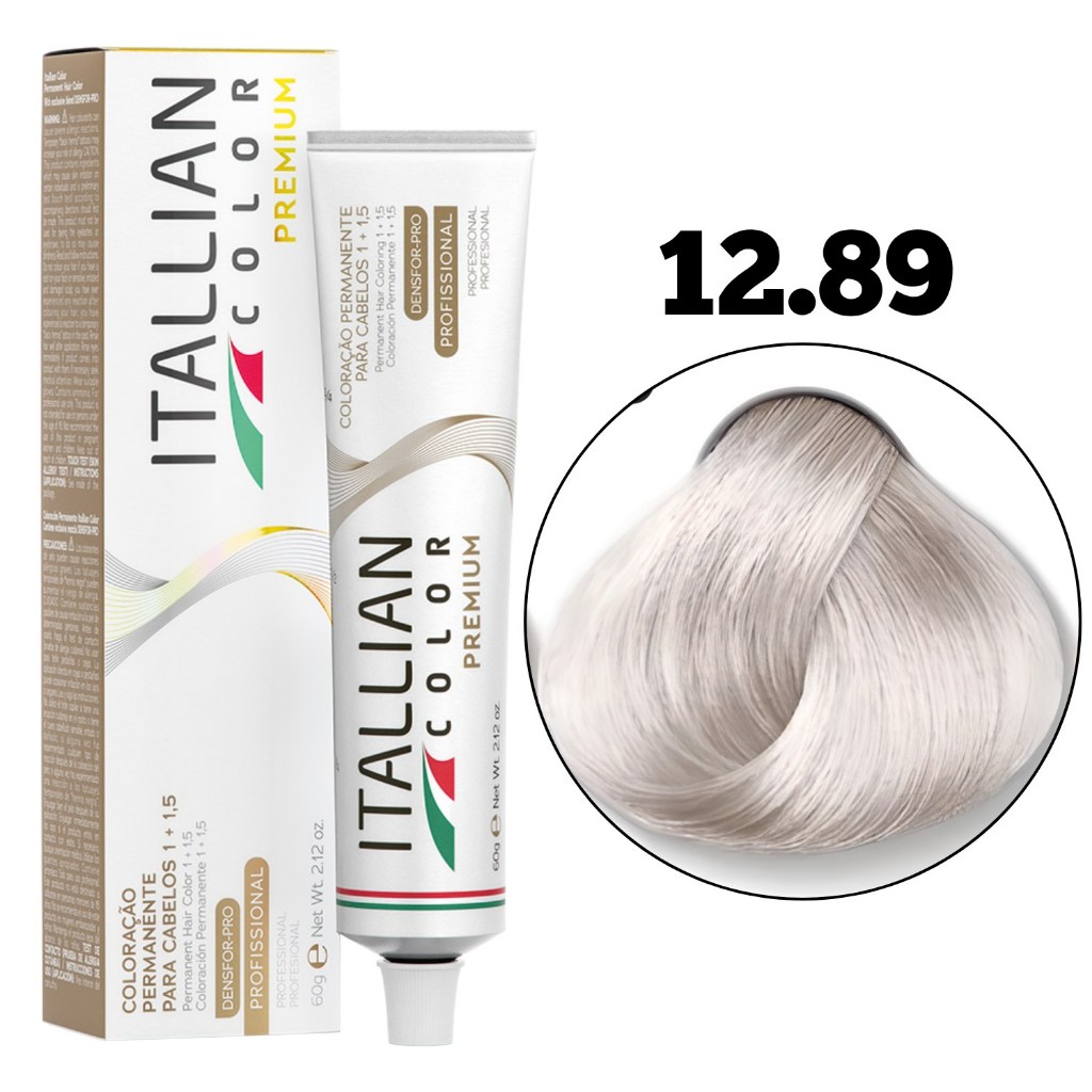 COLORAÇÃO ITALLIAN COLOR LOURO ULTRACLARISSIMO PEROLA 12.89 60G