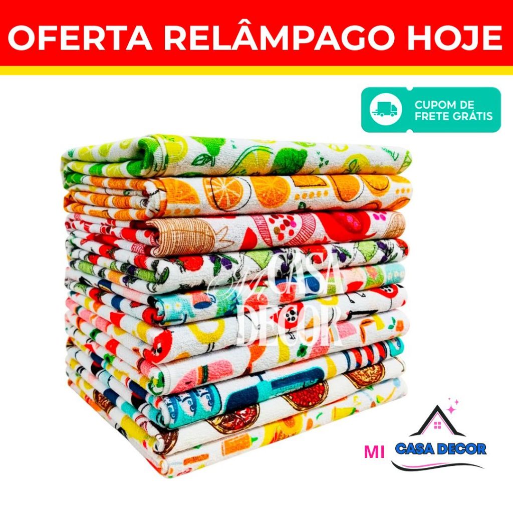 Novo Pano De Prato Atoalhado Felpudo