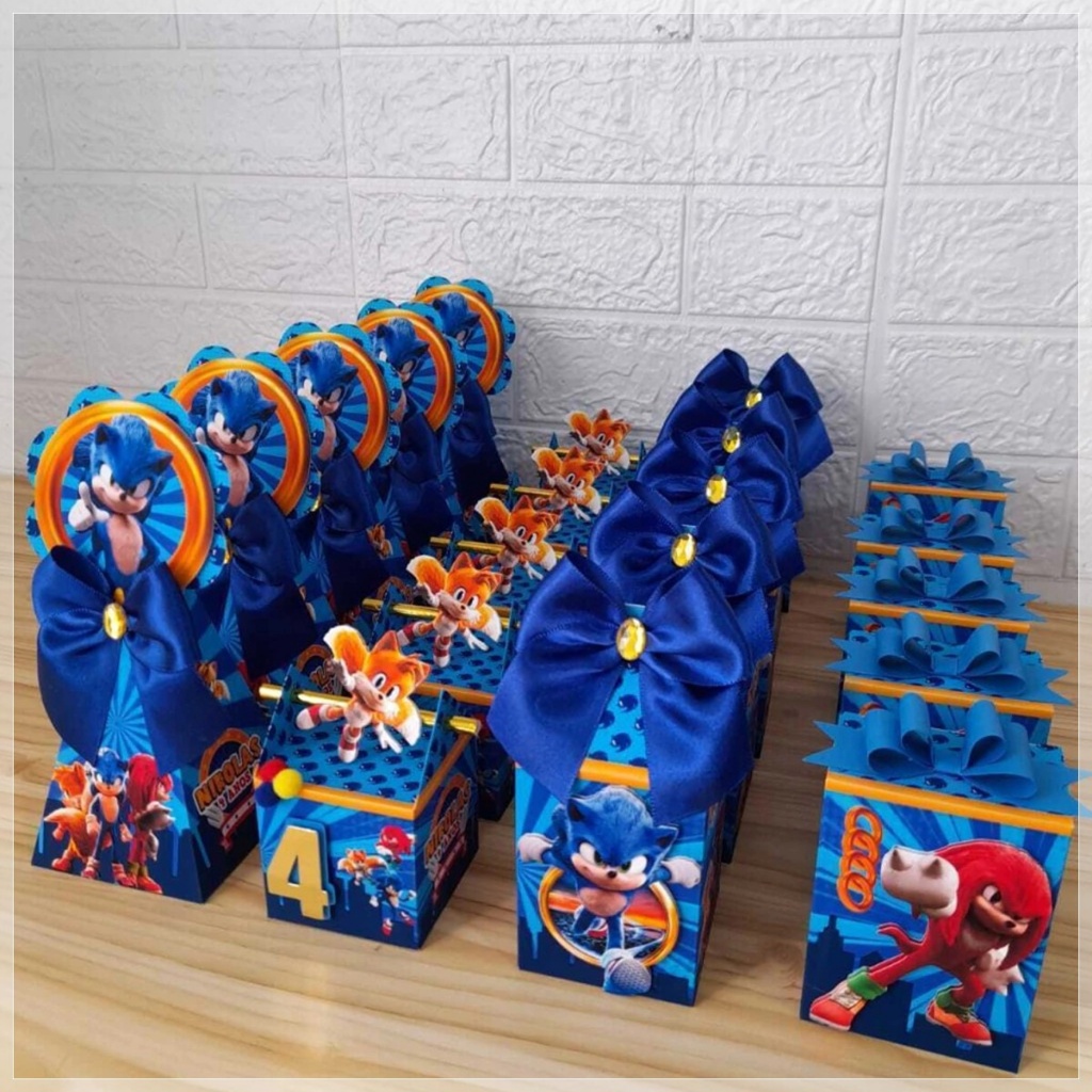 kit caixinha personalizada sonic-festa personalizada-aniversario personalizado-lembrancinha personalizada
