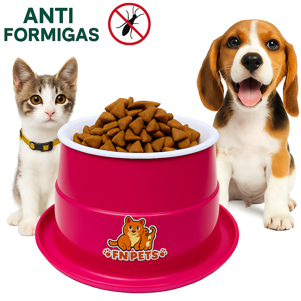 Comedouro bebedouro cachorro e gato Antiformiga Pet Elevado Tigela de Ração e Água para Cães e Gatos