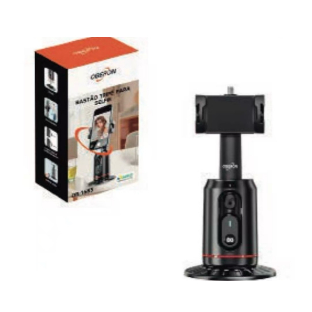 Suporte de Celular Rastreamento Facial Gimbal Estabilizador Inteligente Bluetooth Controle Remoto Oberon OR-1683
