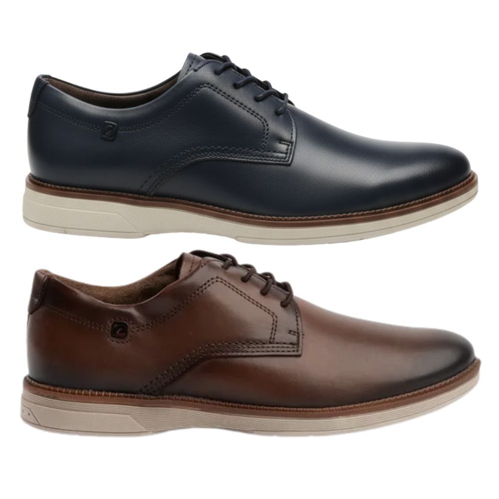 Sapato Social Pegada Masculino Estiloso Preto ou Marrom 126701