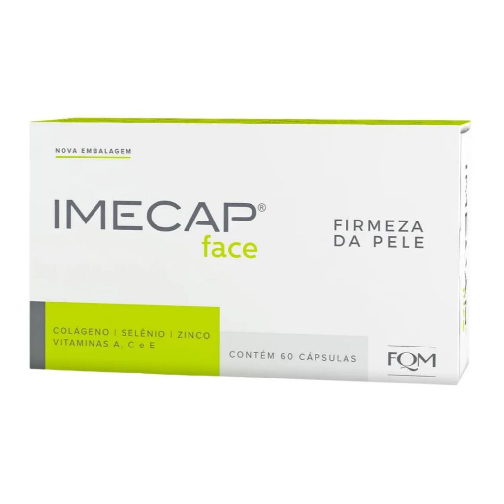Imecap Face 60 Cápsulas - Colágeno Hidrolisado p/ Firmeza