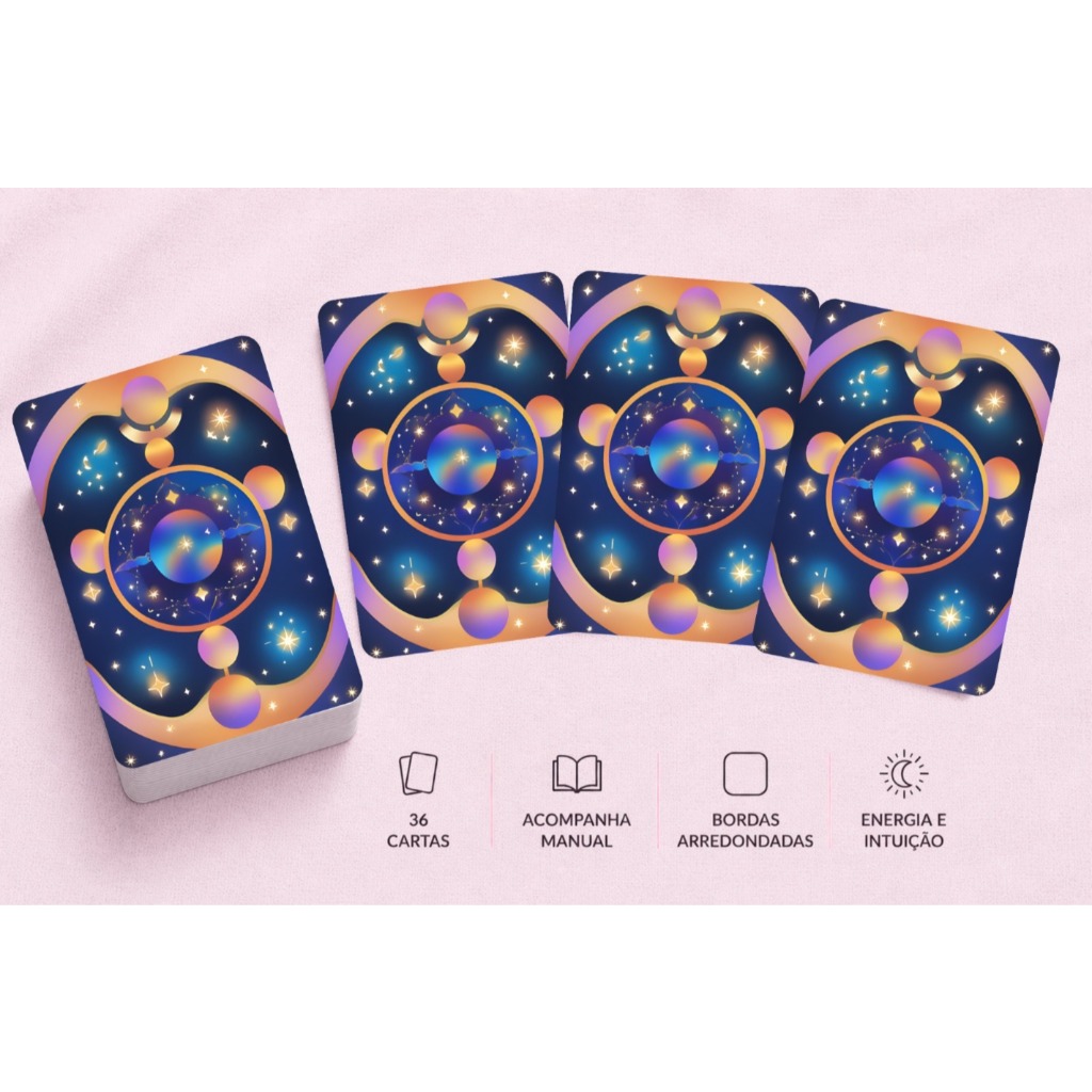 Taro Baralho Cigano dos Eres Com Carinho Lenormand — Baralho Místico de Luz e Afeto