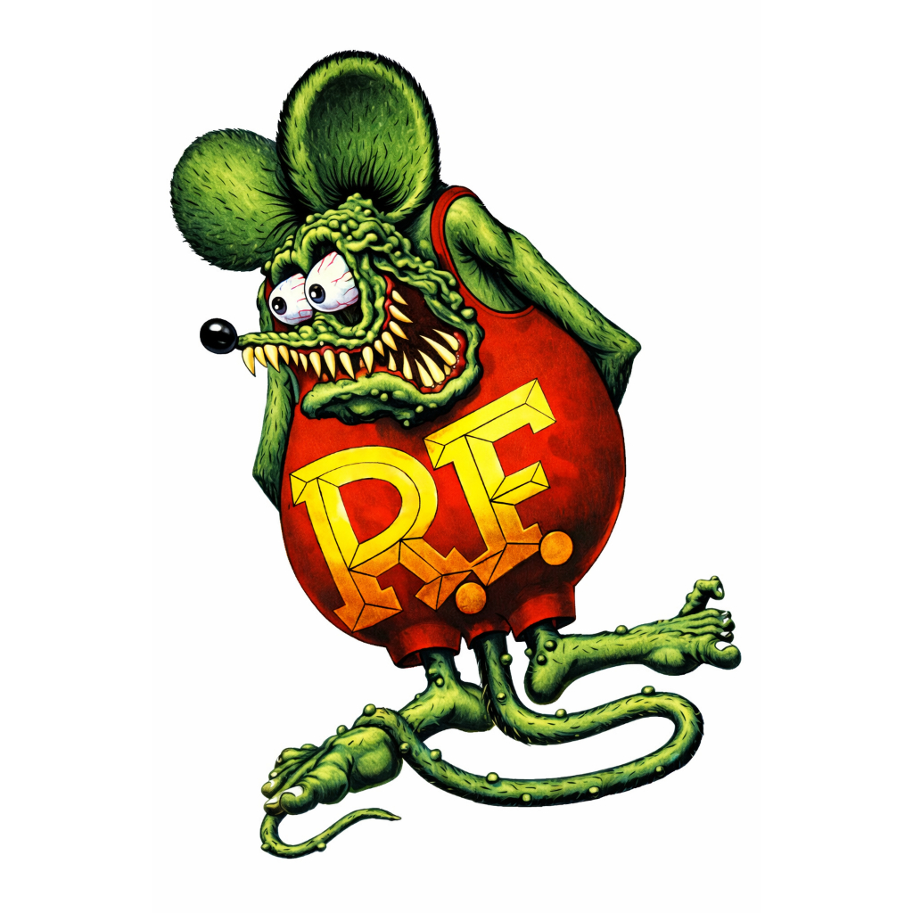 2 Adesivos Rat Fink Mod. 04 - Carro Moto Decorativo