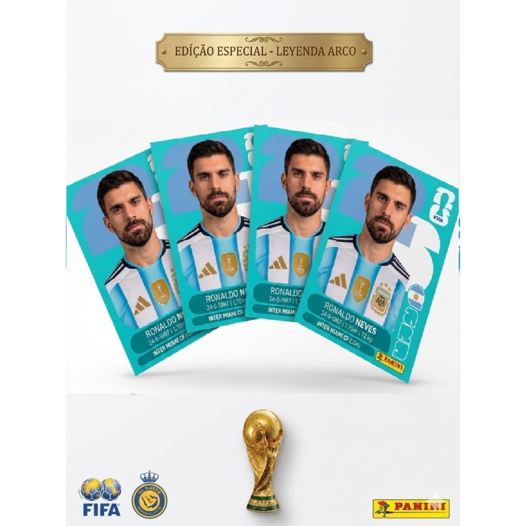 Figurinha Personalizada Argentina Copa Do Mundo 2026 - Foto