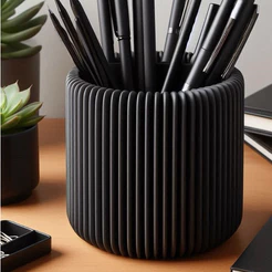 Porta Lápis Decorativo Minimalista Coleção Ouriço | Organizador Moderno para Mesa
