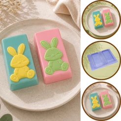1~5 Forma Para Chocolate Especial 3 Partes Barra Coelhinho P1056 Porto (CHOCO)