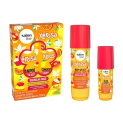 Kit Shampoo + Condicionador, Body Splash e Óleo de Tratamento Xêrosa Baunilha Doce