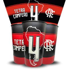Copo Flamengo 550ml Oficial – Tetra Campeão