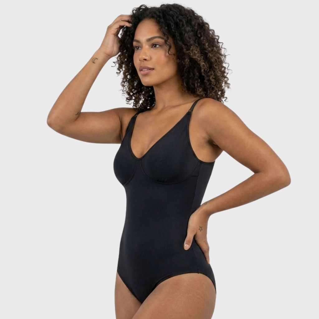 Body Modelador Reduz Medidas Segunda Pele Sem Bojo Com Alça Reforçada Veste P ao 52