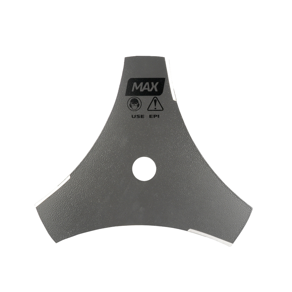 Lâmina Faca Para Roçadeira 3 Pontas Furo 1Pol. Ou 3/4Pol. 254mm Profissional Resistente Super Afiado