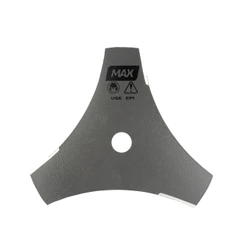 Lâmina Faca Para Roçadeira 3 Pontas Furo 1Pol. Ou 3/4Pol. 254mm Profissional Resistente Super Afiado