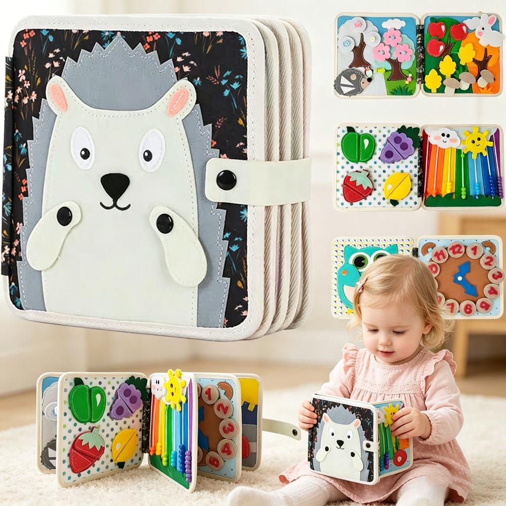 Placa De Aprendizagem De Feltro Para Crianças Habilidades De Vida Brinquedo Educativo Montessori