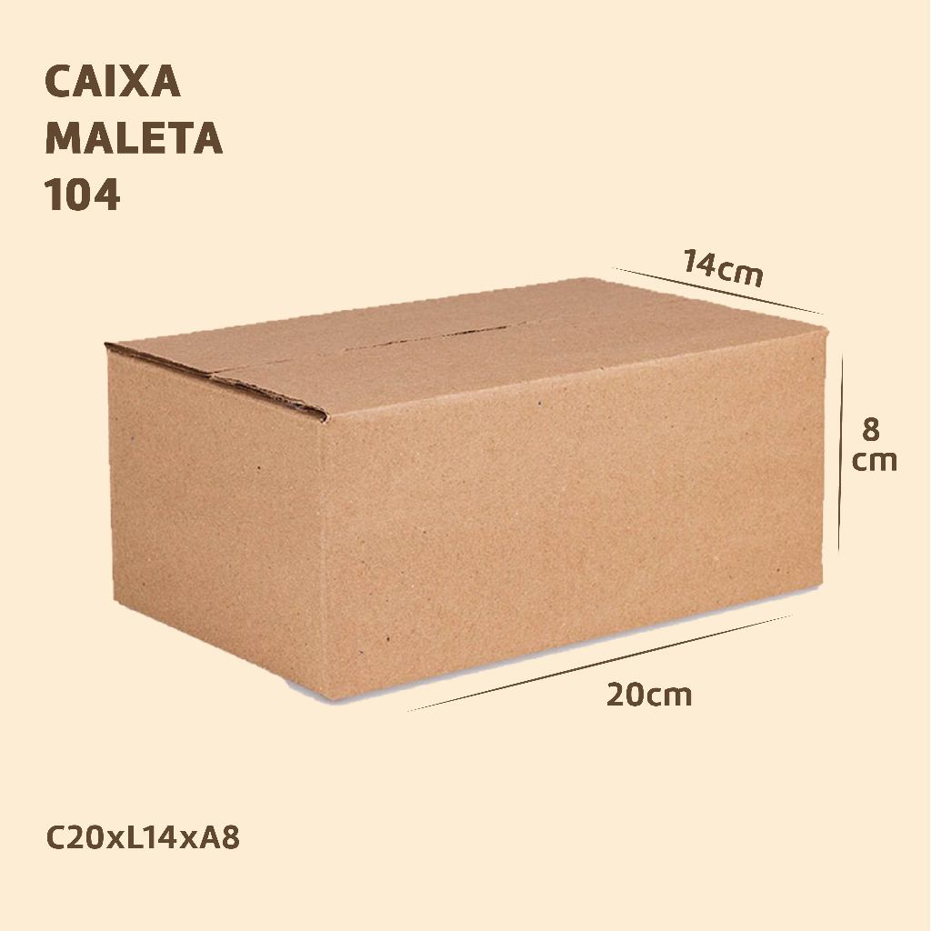 25 Caixas de Papelão 20X14X8 cm E-commerce para Correios Pac e Sedex Resistente Kraft Forte Envio