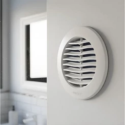 KIT 2 Grade De Ventilação Redonda 150mm Grelha Com Tela Plástico