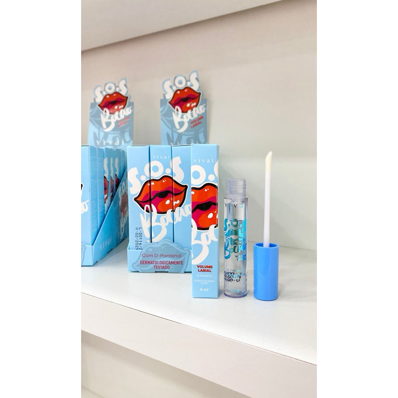 Gloss Labial SOS Hidratante Vivai 💋 Com D-Pantenol | Lábios Macios e Brilhantes