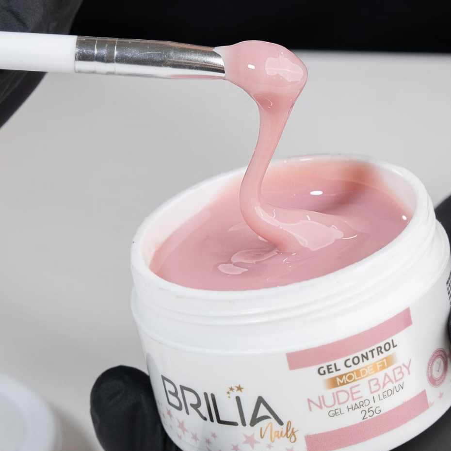 Gel Construtor Unhas Control Molde F1 Brilia Nails Nude Baby 25g - Lançamento