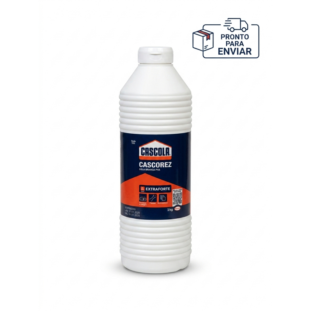 Cola Cascola Cascorez Extra Forte 1kg Cola Branca PVA Madeira MDF Papel
