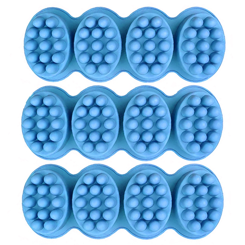Forma de silicone com 04 cavidade massageador 3D