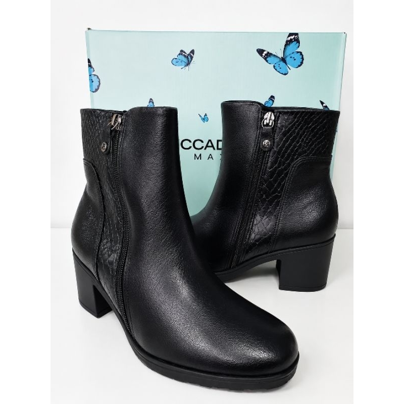 Piccadilly Maxi bota daiane cano curto salto alto preto 675002