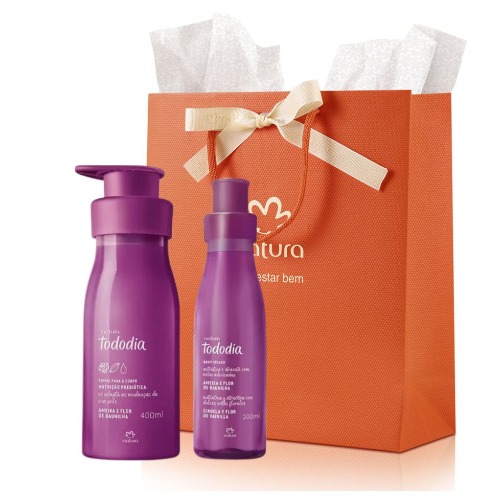 Presente Natura Tododia Ameixa e Flor Baunilha Creme+Body Splash | Dia das Mães