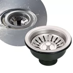 Válvula Pia de Cozinha Americana Inox 3.1/2" para Cuba de Inox