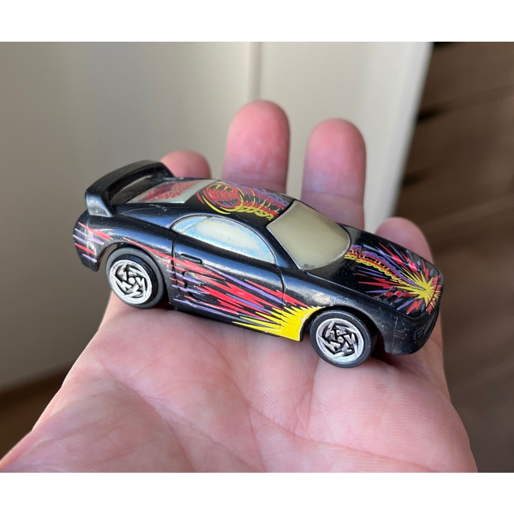 carrinho de autorama original da Hot Wheels anos 90 esportivo carro Lotus preta