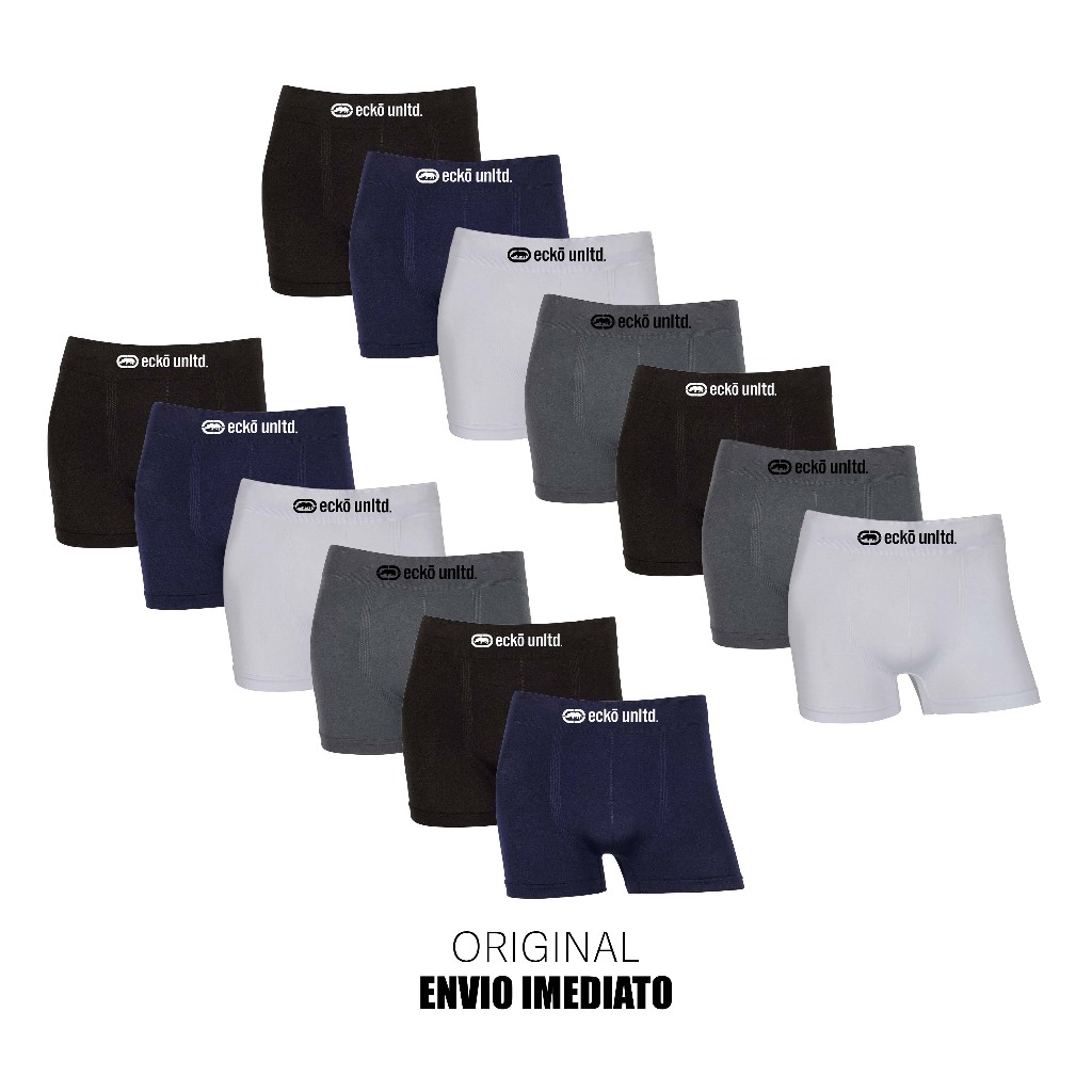 Kit 6 ou 13 Cuecas Sem Costura Originais marca Ecko Microfibra