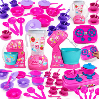 Kit Cozinha Jogo Panela Fogão Liquidificador Super brinquedo de cozinha