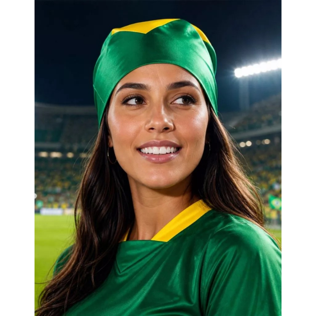 Bandana Lenço Unissex Brasil Torcida Seleção Brasileira Copa
