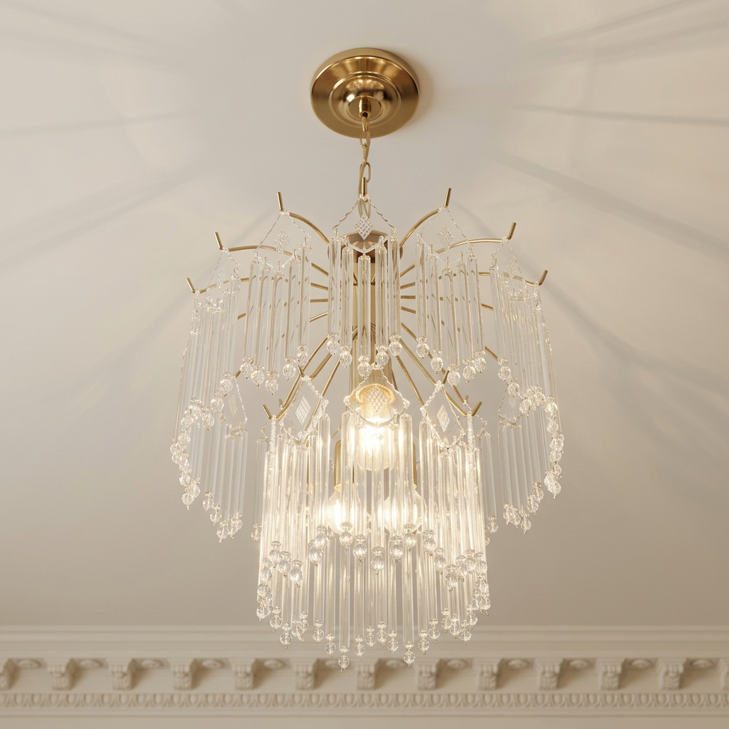Lustre Pendente de Cristal Vidro Lustre Para Sala