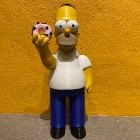 Boneco Homer Simpson com Donut - Os Simpsons | Estátua Decorativa Impressão 3D