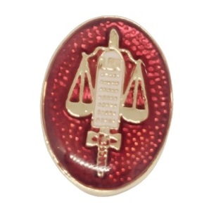 Broche Pin Botton Brasão: OAB / Advogado