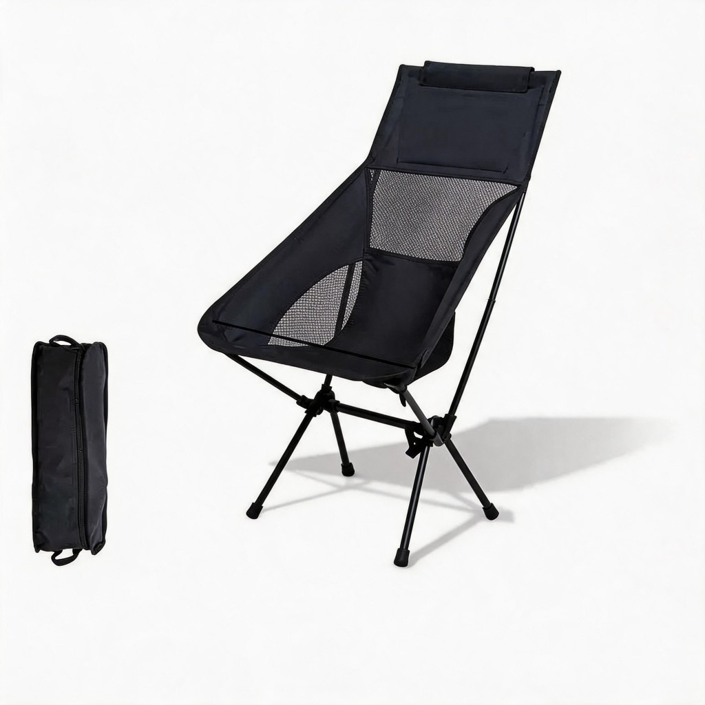 Cadeira Em Alumínio Portátil Dobrável Oxford 600D Ultraleve Praia Camping Pesca Com Bolsa Bask